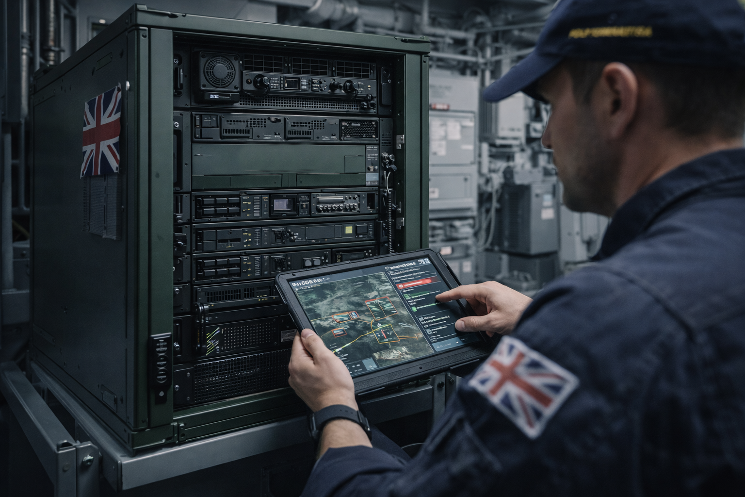 edge rack on a naval vessel